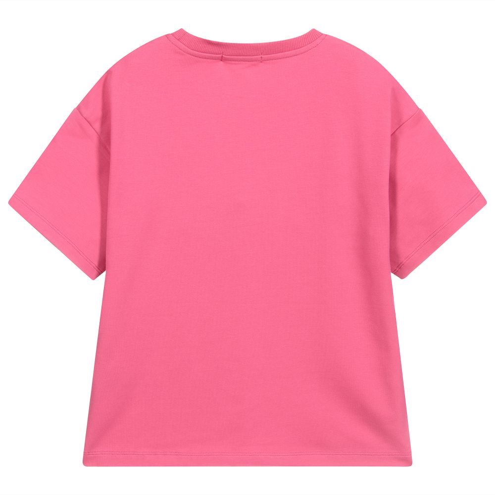 Calvin Klein Jeans Girls Pink Cotton T Shirt