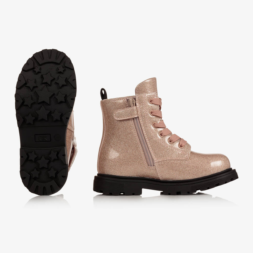 Calvin klein pink top boots