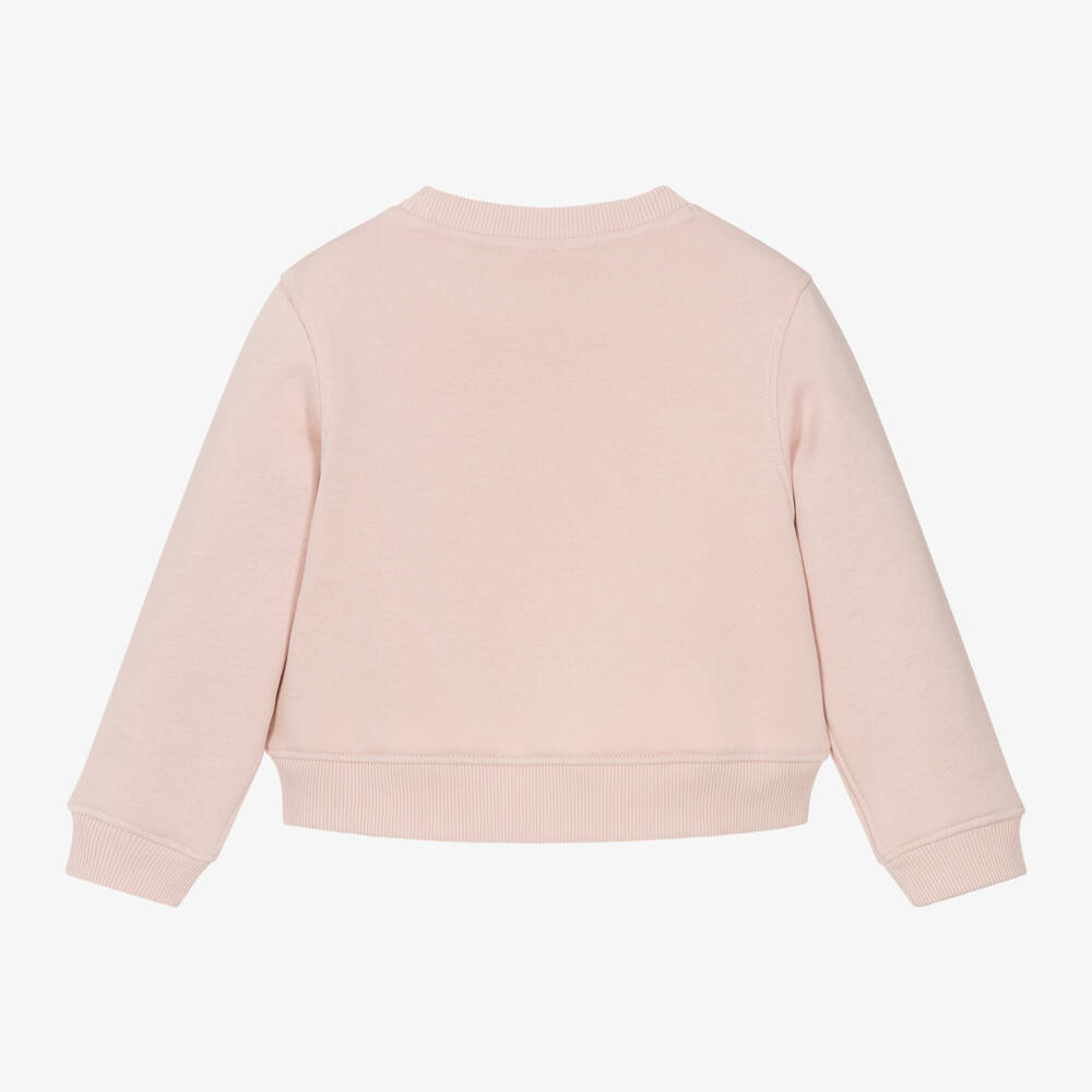 Calvin Klein-Розовый хлопковый свитшот для девочек | Childrensalon Outlet