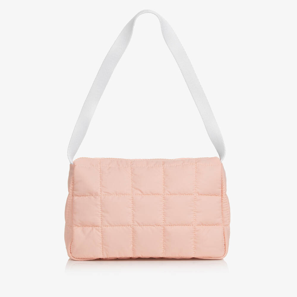 Calvin Klein-Girls Pink Quilted Shoulder Bag (23cm) | Childrensalon Outlet