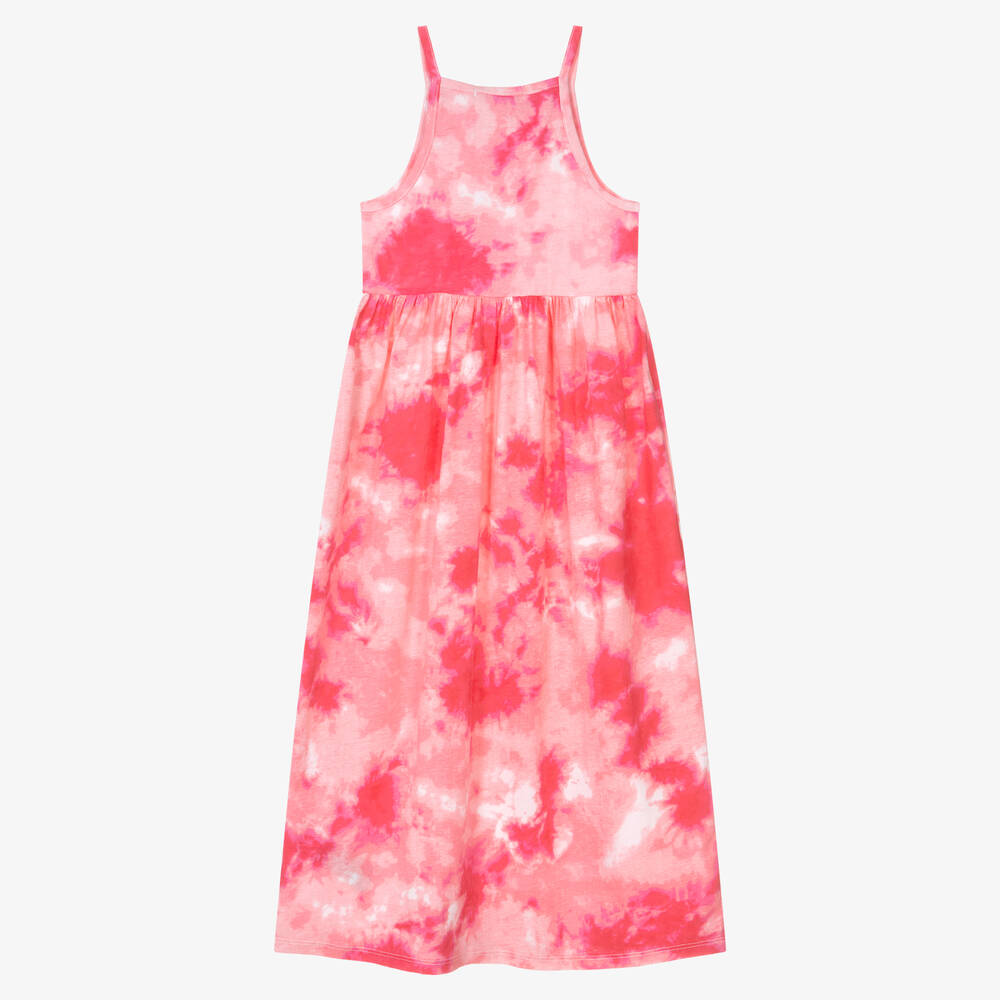 Calvin Klein-فستان ماكسي قطن لون زهري | Childrensalon Outlet