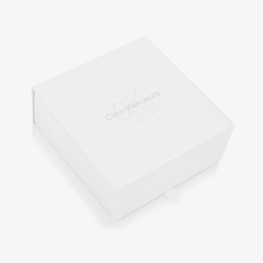 Calvin Klein-طقم أفرول قطن محبوك لون زهري للمولودات | Childrensalon Outlet