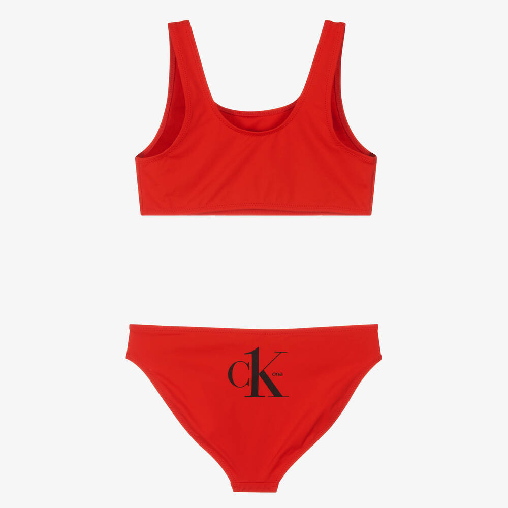 Calvin klein red bathing suit clearance
