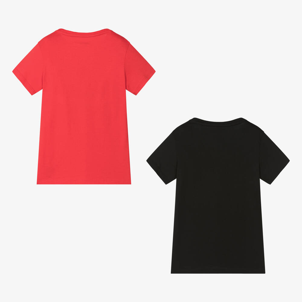 Calvin klein black and red t shirt cheap