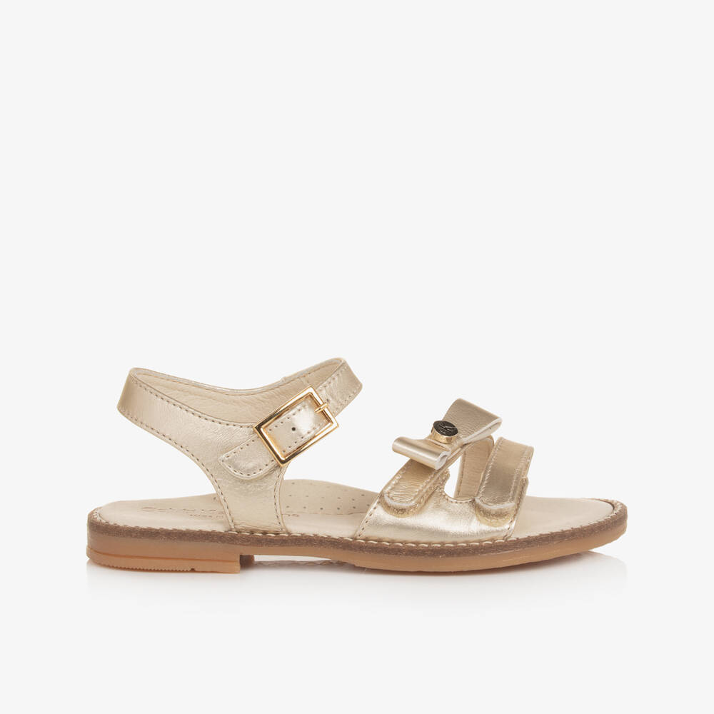 Calvin Klein-Girls' Shimmer Leather Bow Sandals | Childrensalon Outlet