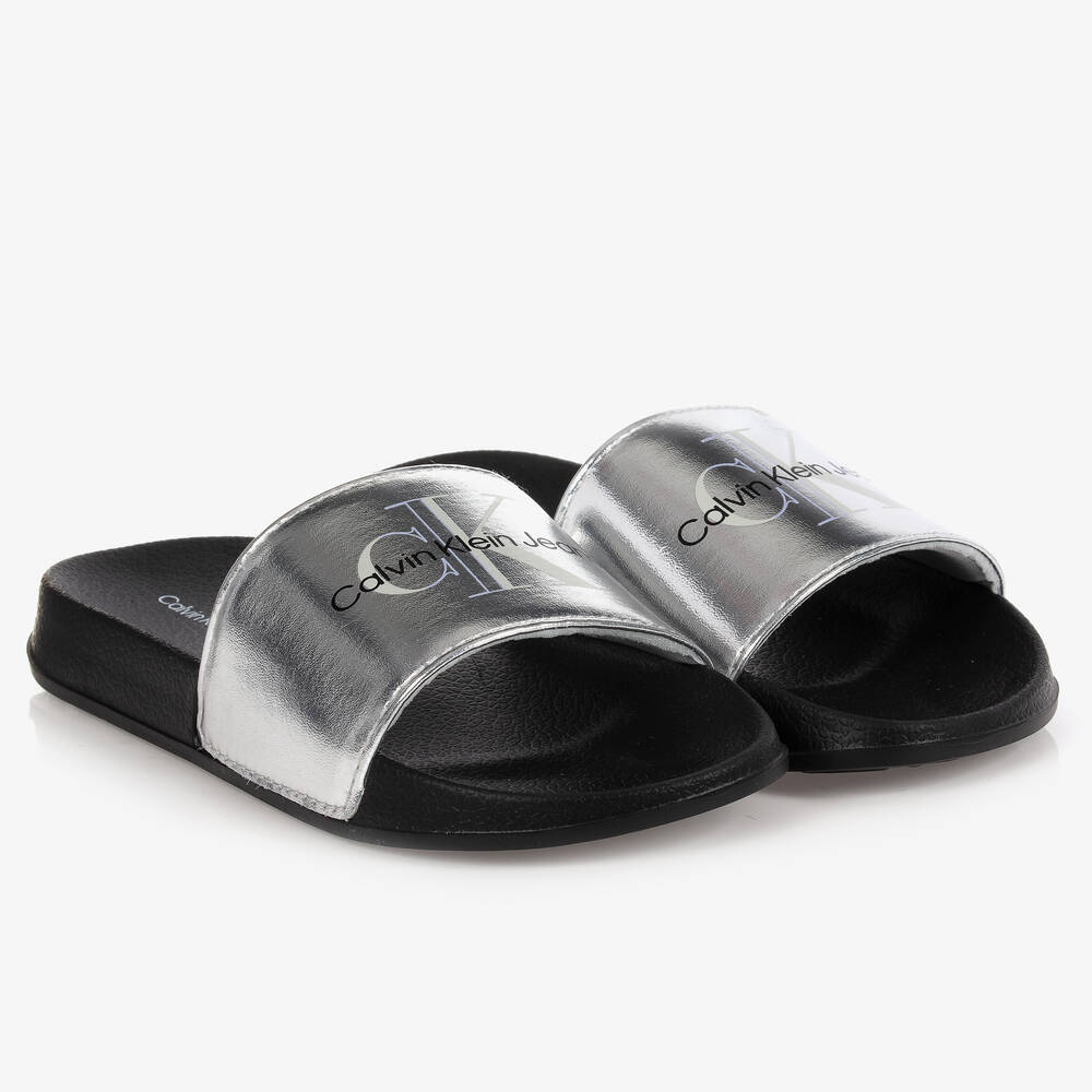Calvin klein jeans logo sliders hotsell