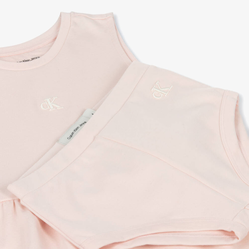 Calvin Klein-Платье без рукавов мягкое розовое для девочек | Childrensalon Outlet
