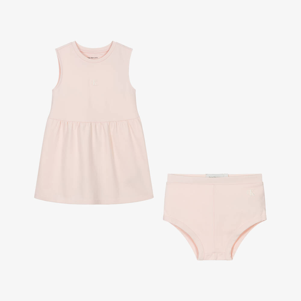 Calvin Klein-Платье без рукавов мягкое розовое для девочек | Childrensalon Outlet