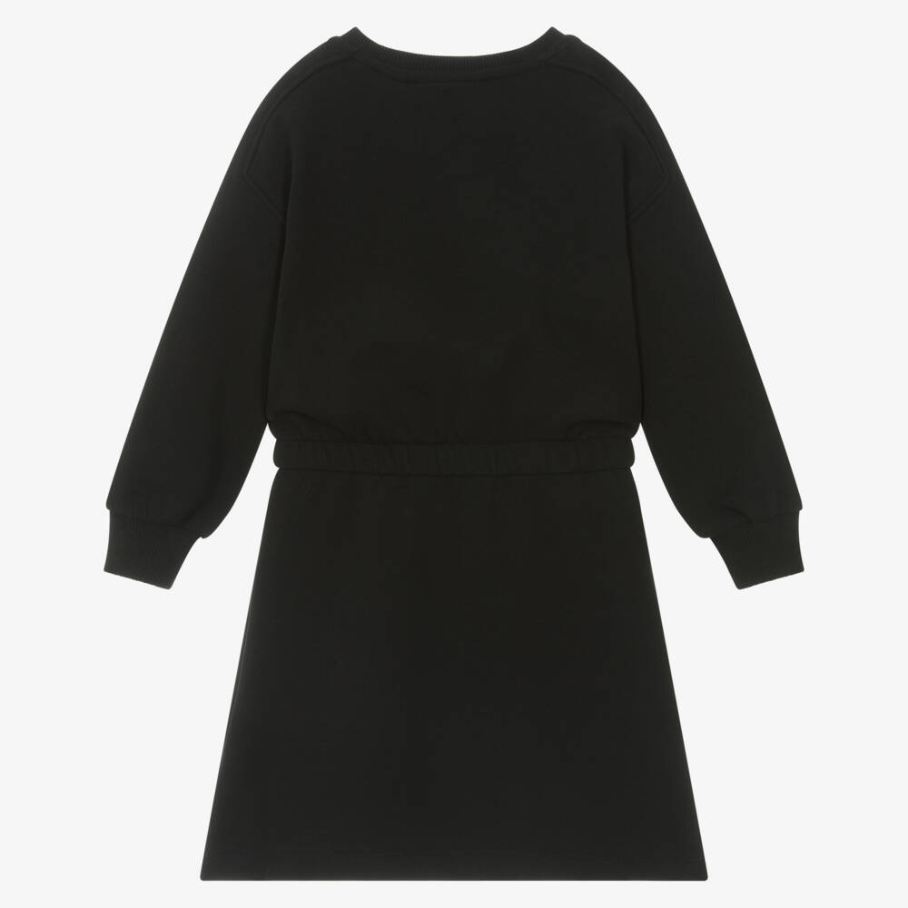 Calvin Klein-Girls Sparkling Black Sweat Dress | Childrensalon Outlet