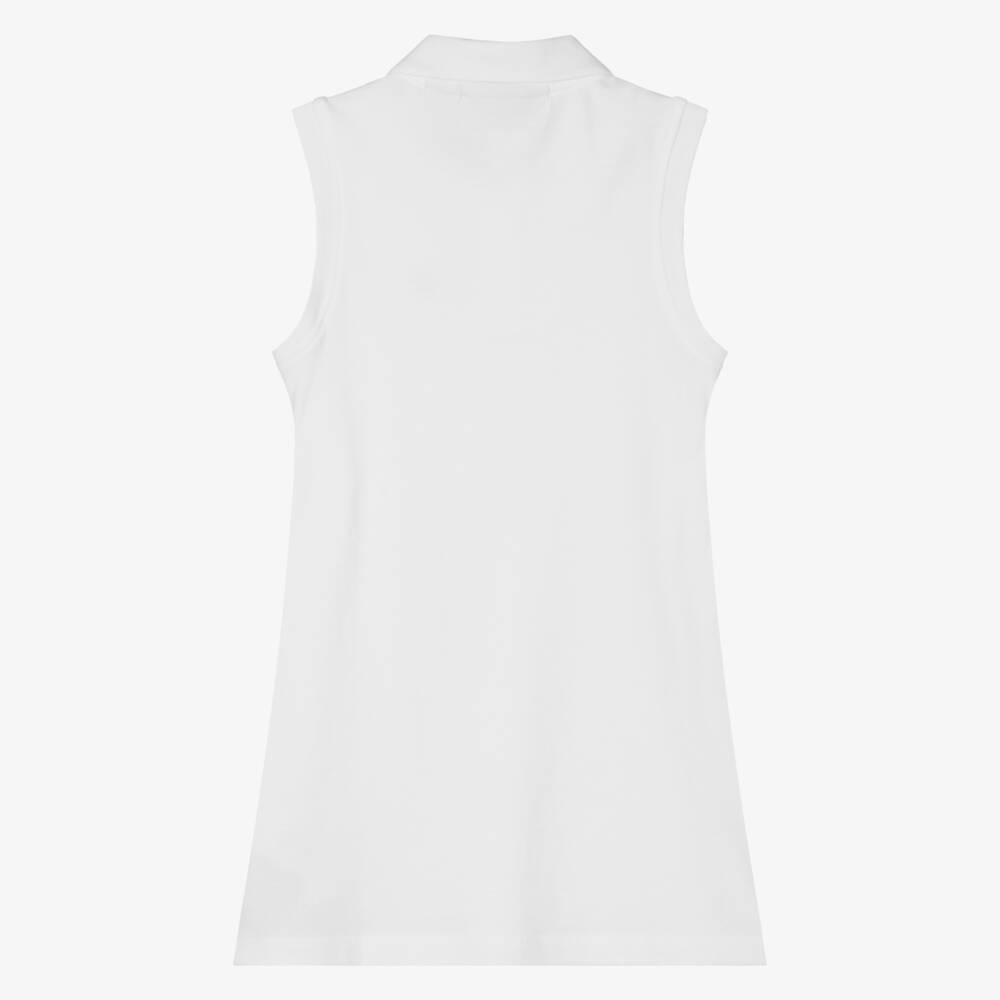 Calvin Klein-Girls Sporty White Polo Dress | Childrensalon Outlet