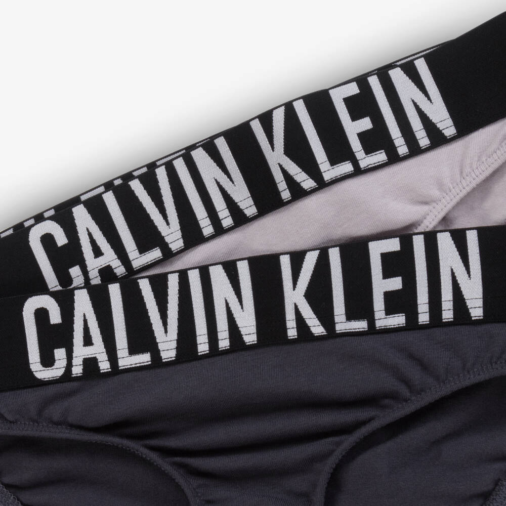Calvin Klein-Girls Twin Pack Grey Pants | Childrensalon Outlet