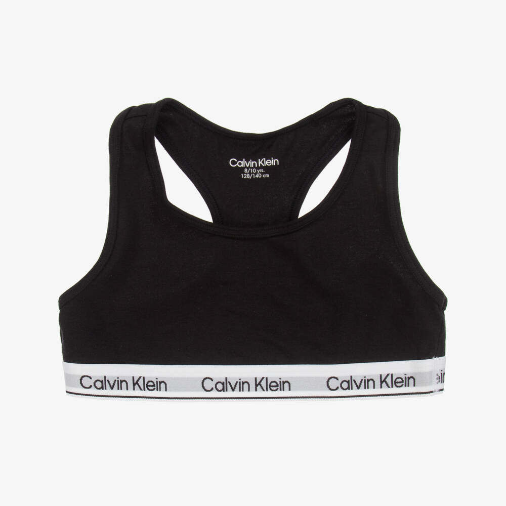 Calvin Klein-طقم توأم للبنات من القطن الأسود | Childrensalon Outlet