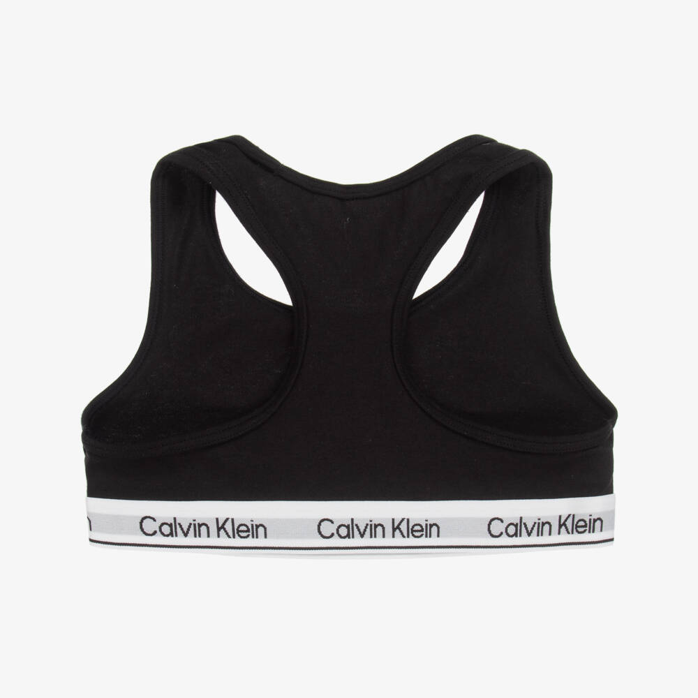 Calvin Klein-طقم توأم للبنات من القطن الأسود | Childrensalon Outlet