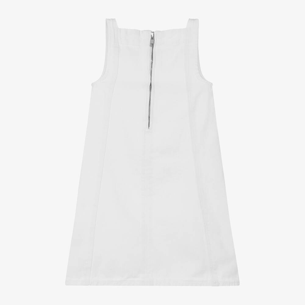 White dress calvin klein on sale