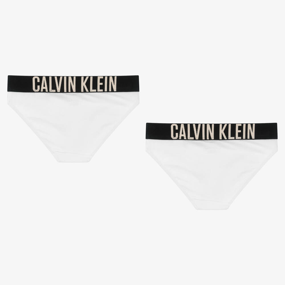 Calvin Klein Girls White Knickers 2 Pack
