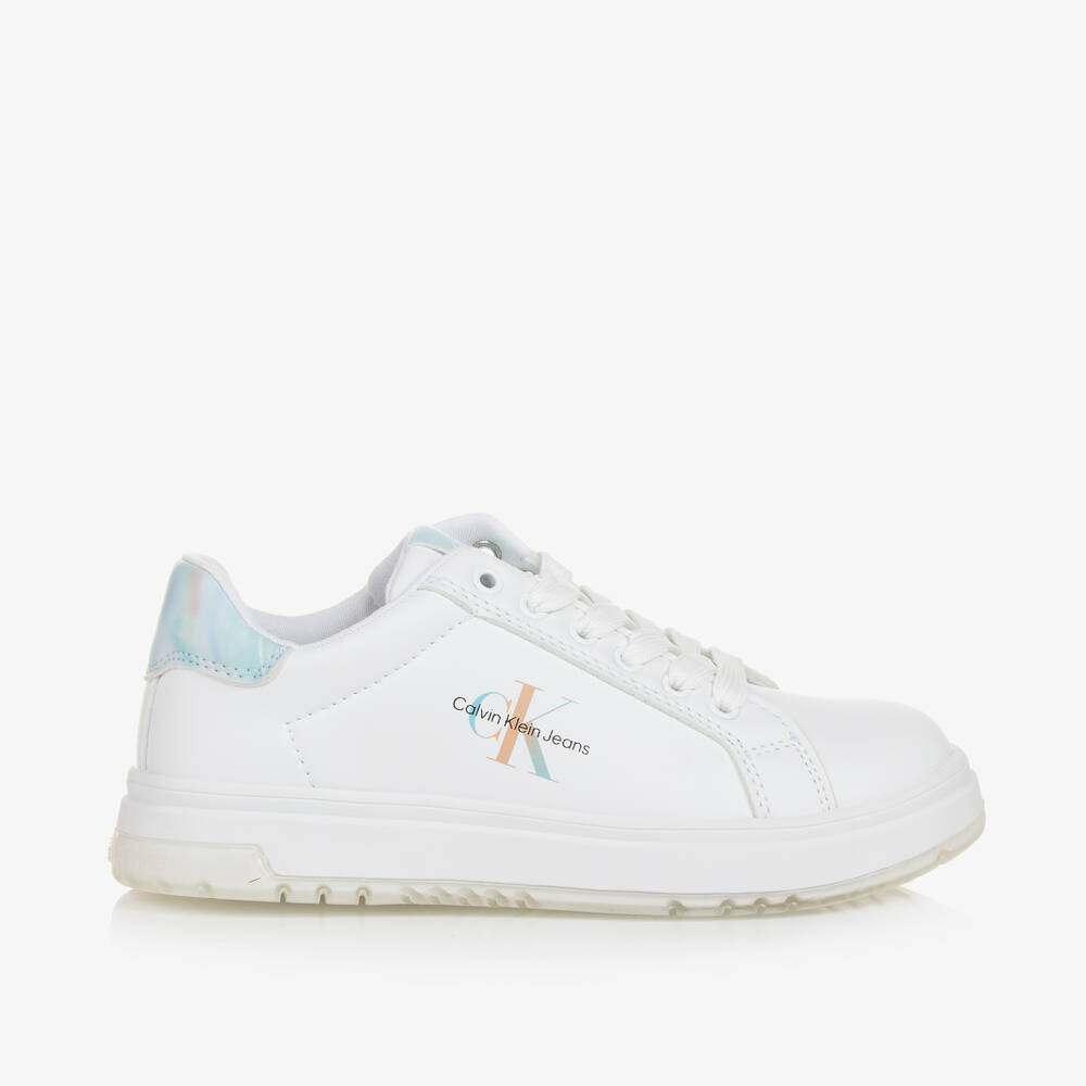 All white calvin klein shoes hot sale