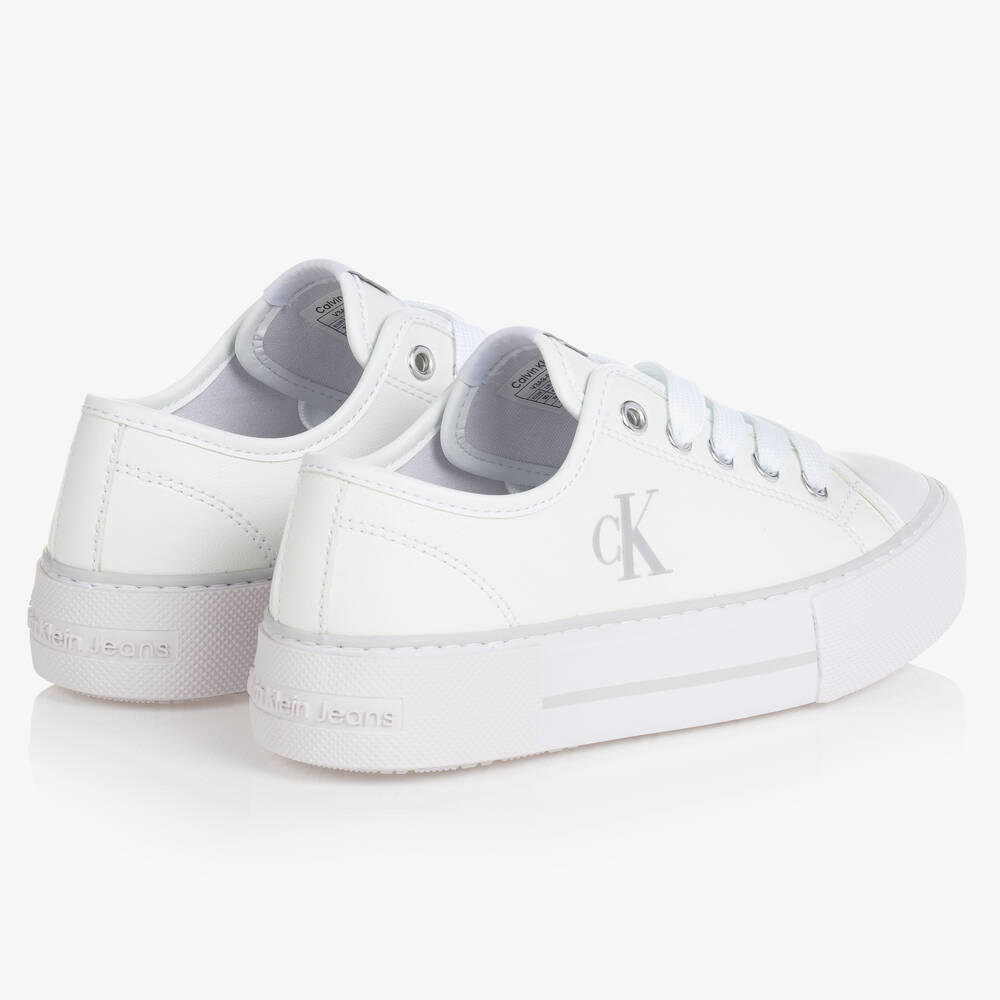 Calvin Klein Джинсы-Белые кроссовки на шнуровке | Childrensalon Outlet