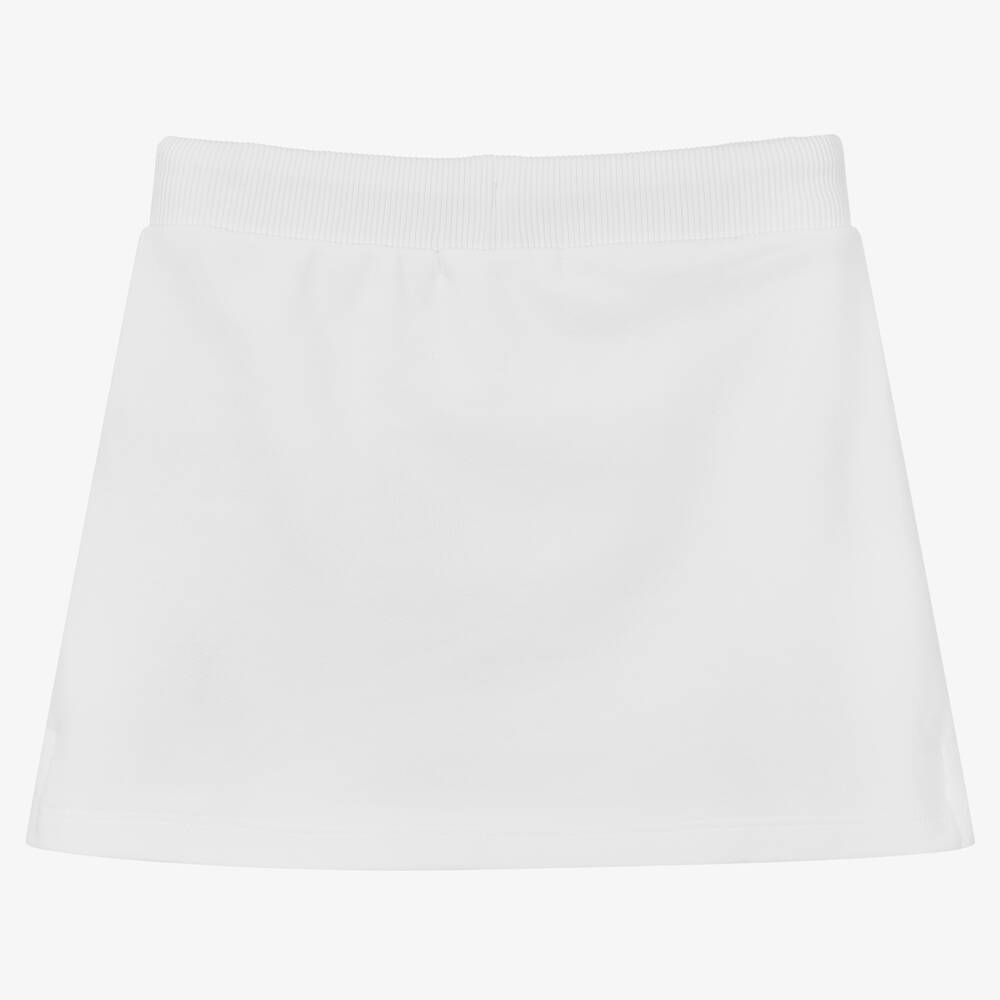 Calvin Klein Jeans-Girls White Logo Skirt | Childrensalon Outlet