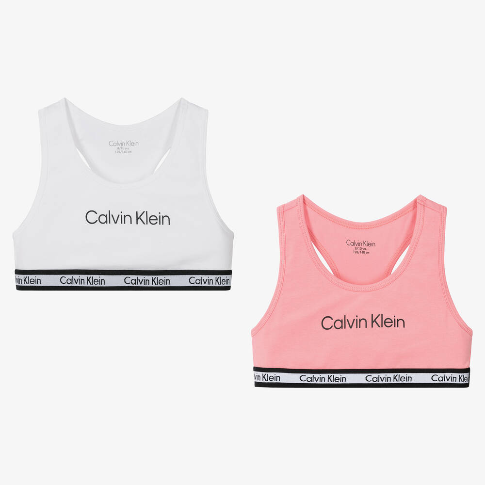 Buy Calvin Klein Underwear Girls Solid Racer Back Bralette - Pack