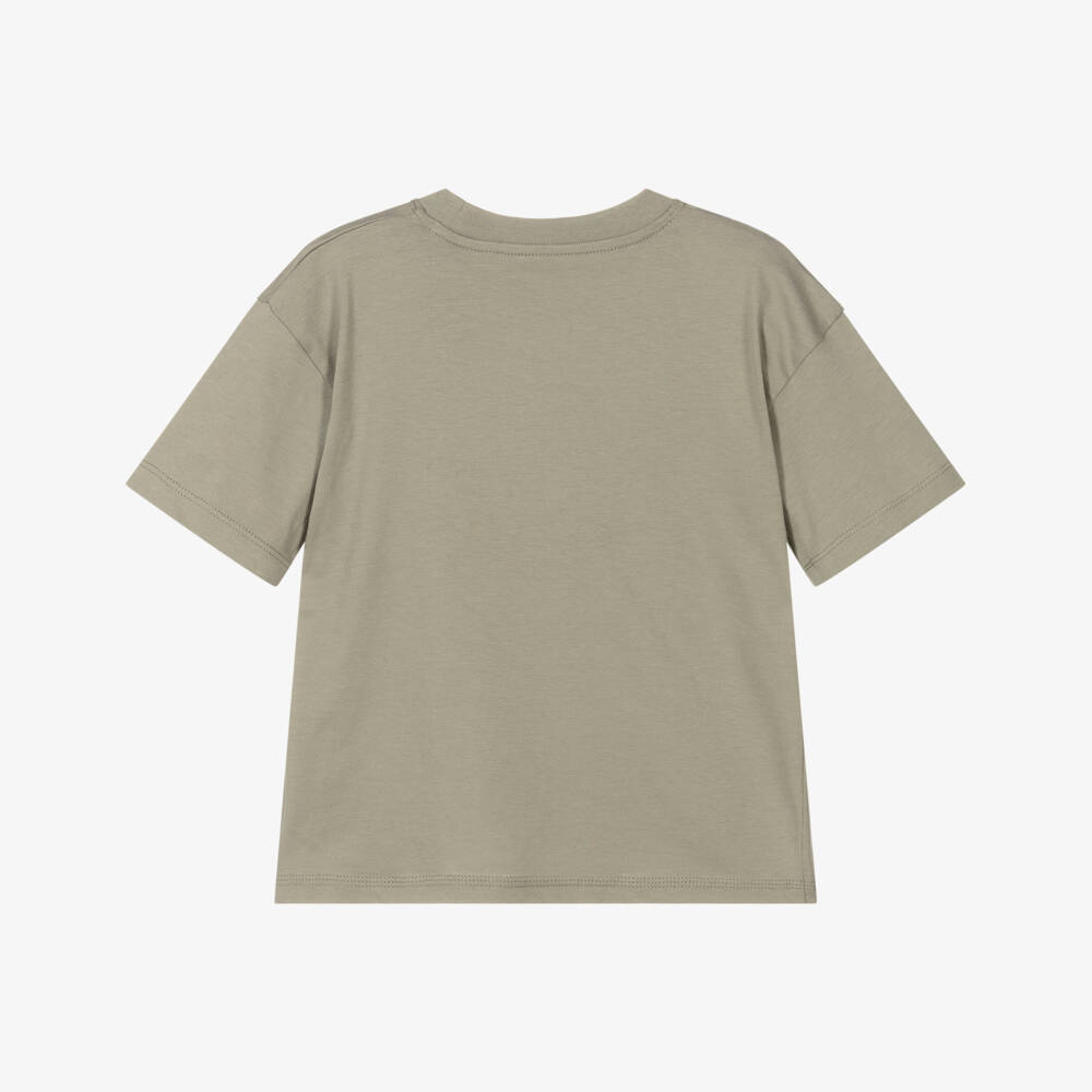 Calvin Klein-Green Boys Cotton Logo Tee | Childrensalon Outlet