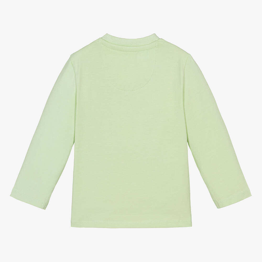 Calvin Klein-Green Cotton Top | Childrensalon Outlet