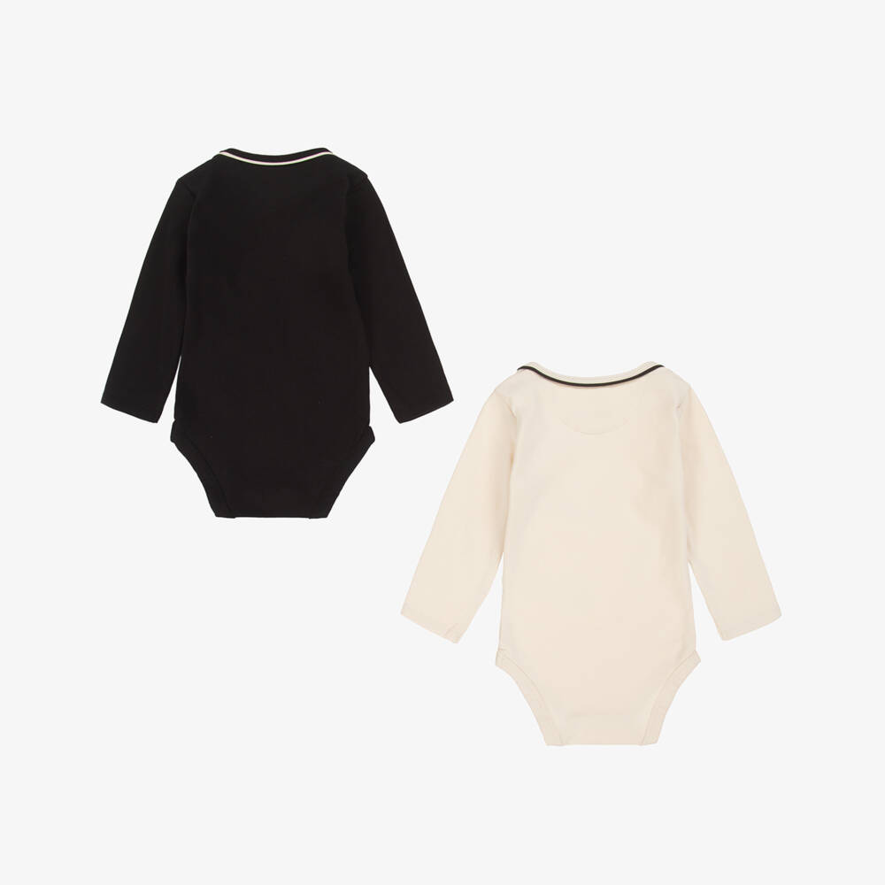 Calvin Klein-Кремовый и черный комплект боди для малышей | Childrensalon Outlet