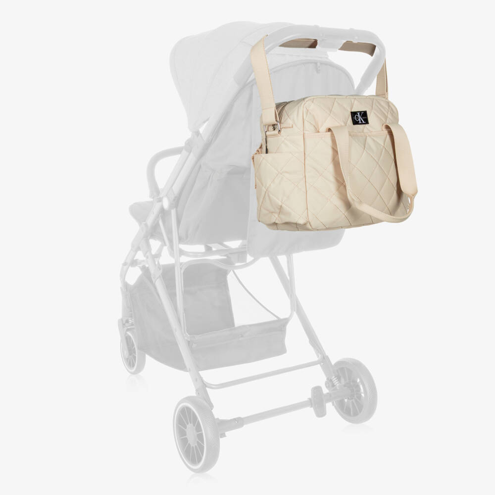 Calvin Klein-Ivory Quilted Changing Bag (38cm) | Childrensalon Outlet