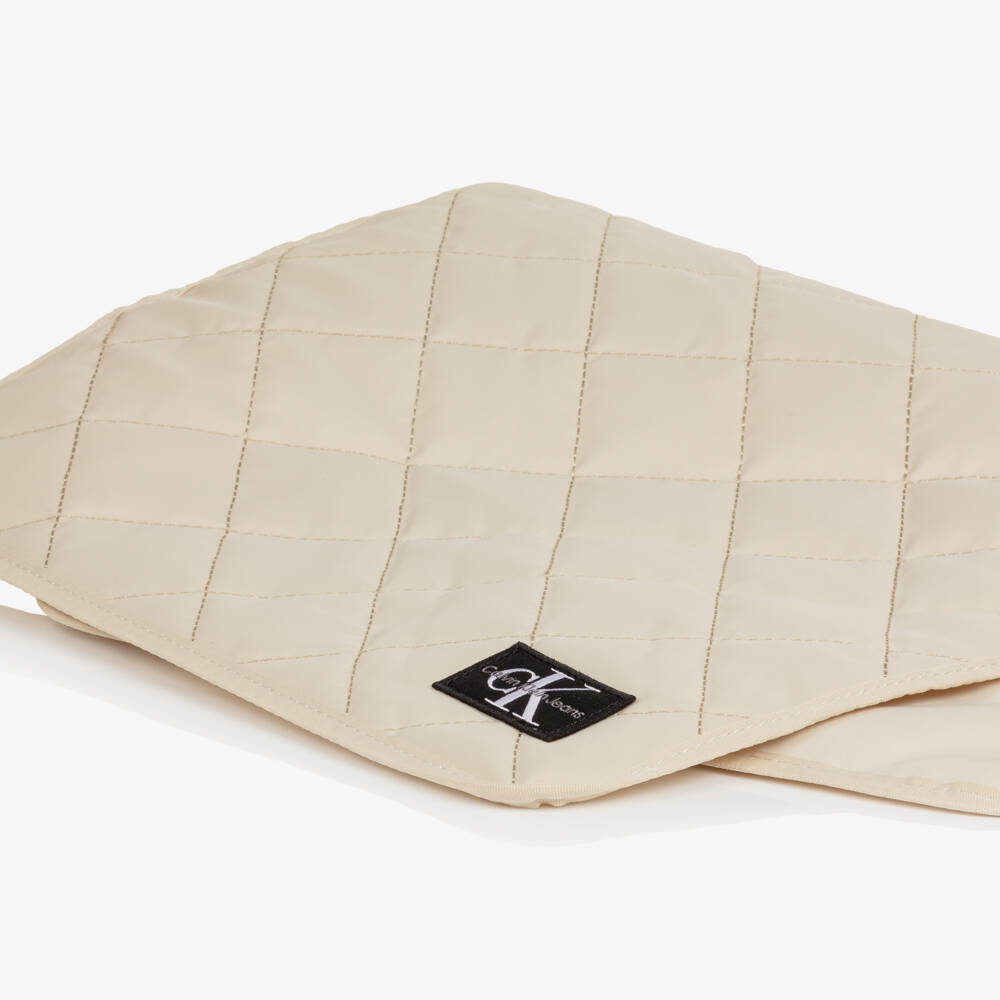 Calvin Klein-Ivory Quilted Changing Bag (38cm) | Childrensalon Outlet