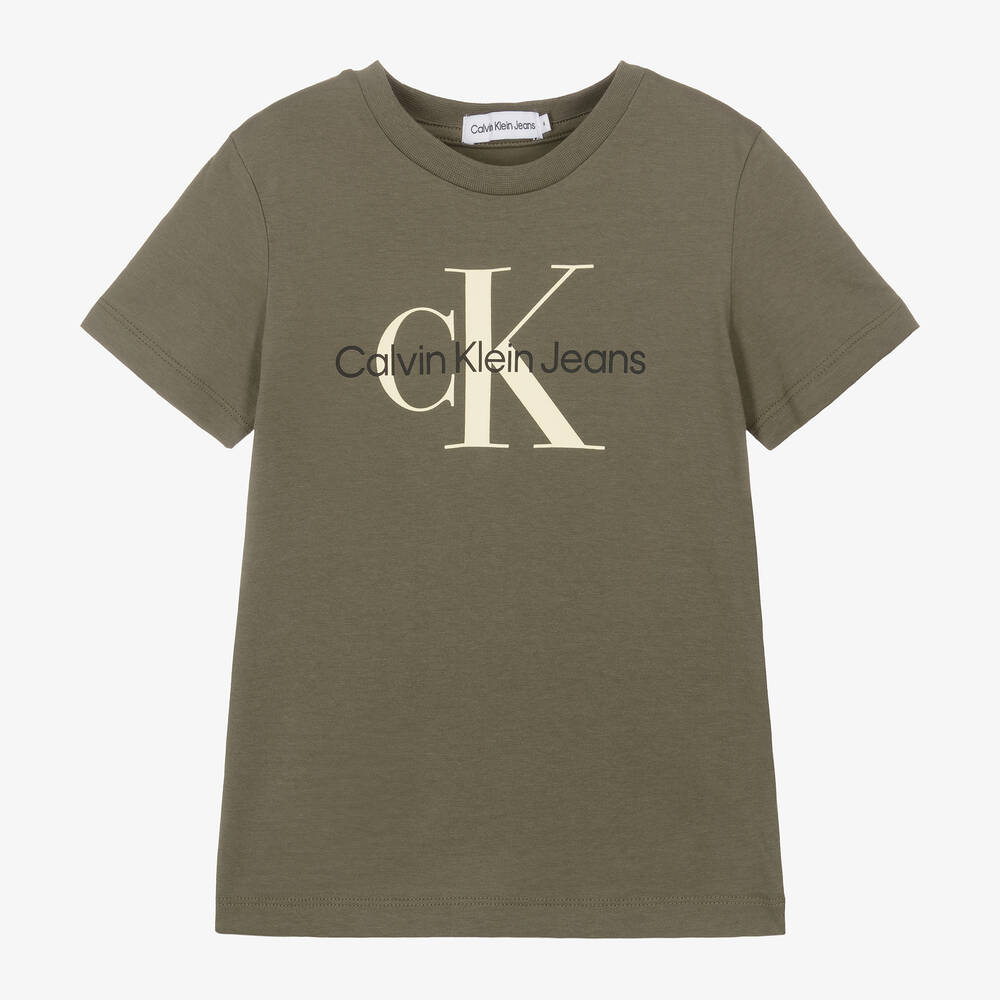 calvin klein green t shirt