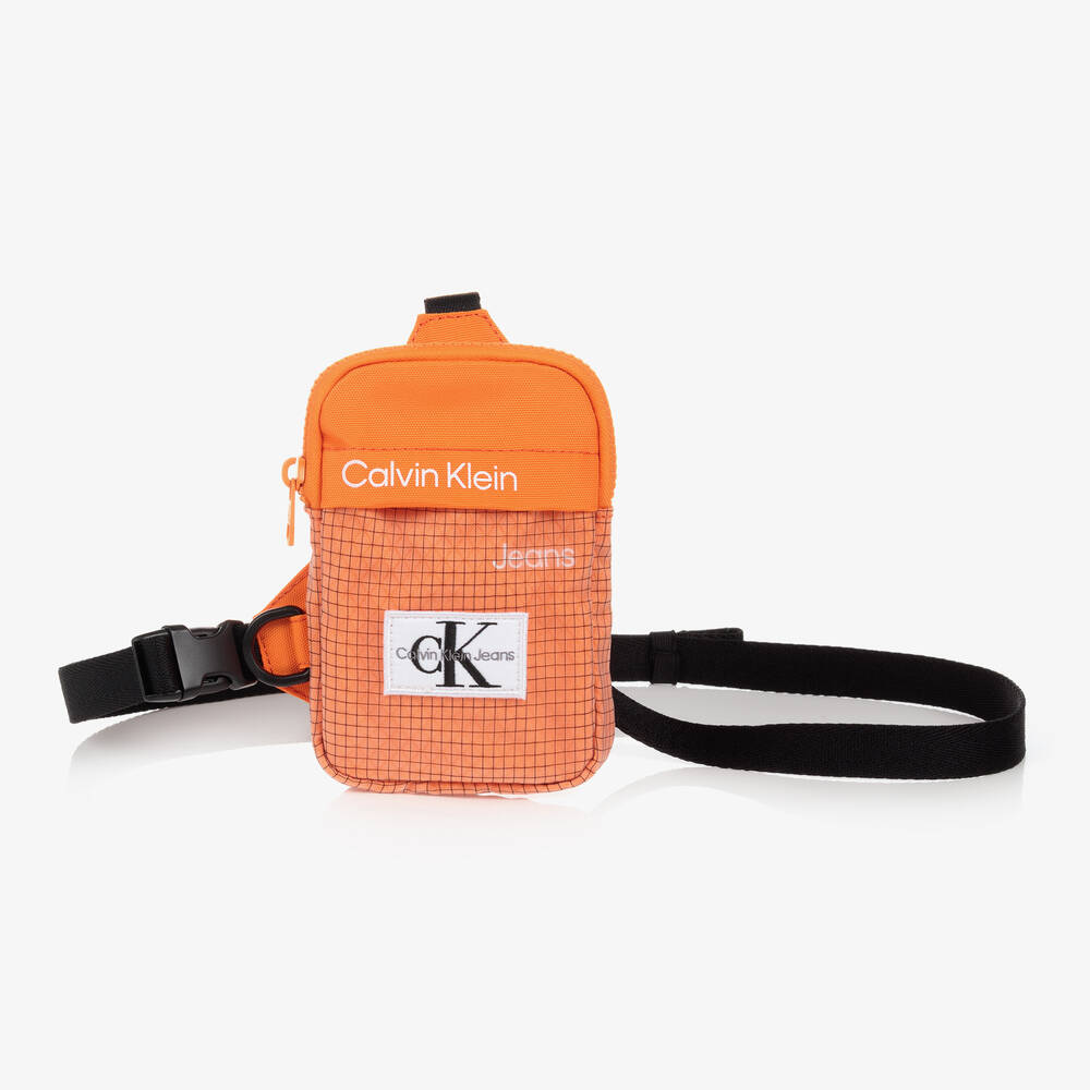 Calvin Klein Jeans - Orange Logo Crossbody Bag (15cm) | Childrensalon