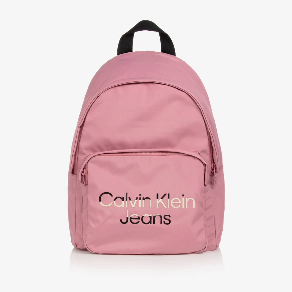 Pink calvin klein backpack deals