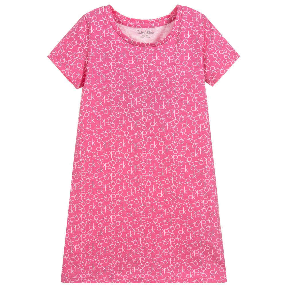 Calvin Klein - Pink Cotton Loungewear Dress | Childrensalon