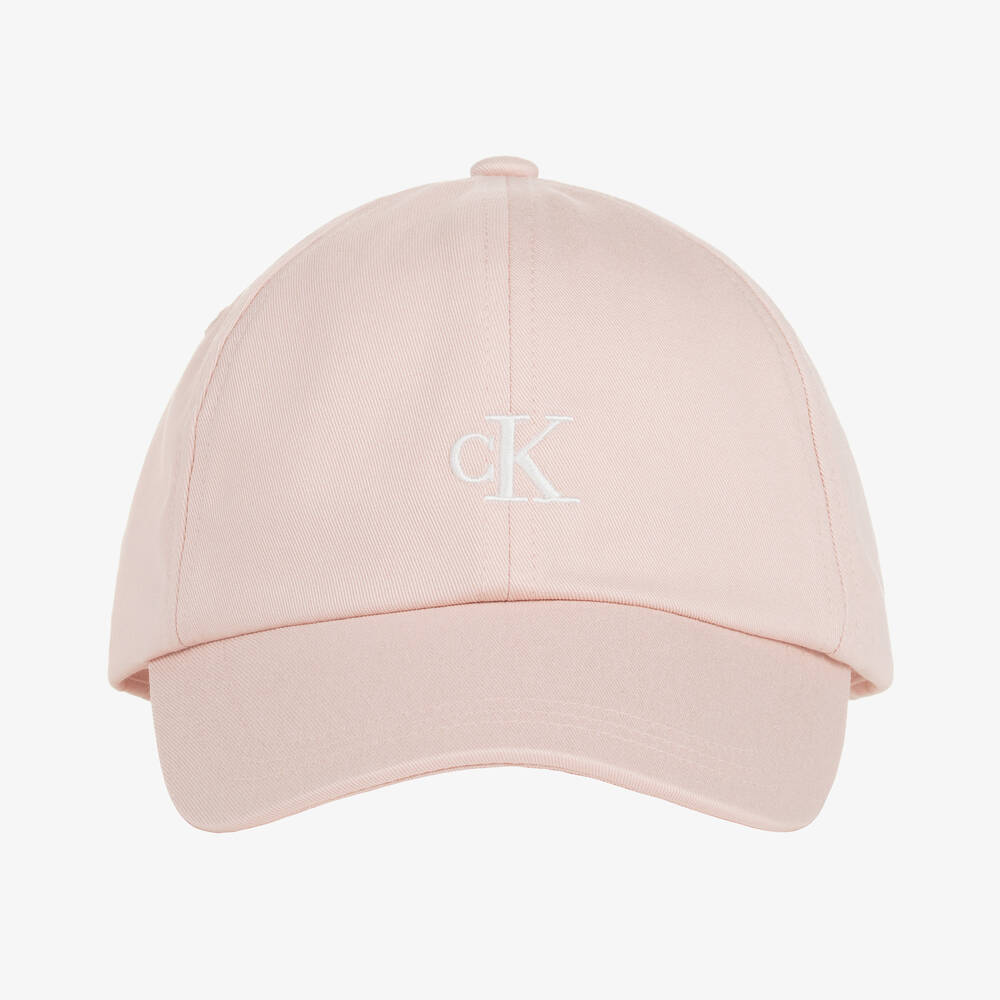   Jeans Small Monogram Baseball キャップ ピンク Calvin Klein - Pink Cotton Monogram Baseball Cap