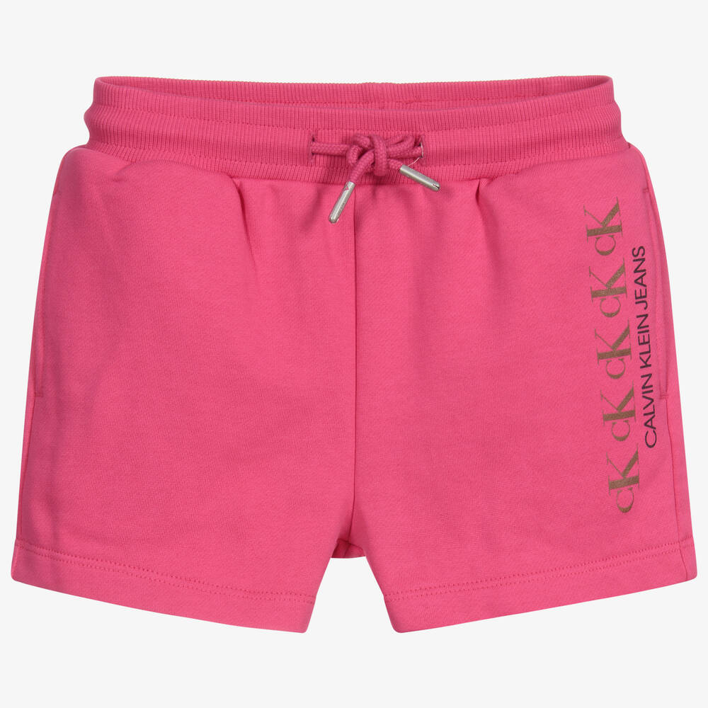 Calvin Klein Jeans - Pink Cotton Shorts | Childrensalon