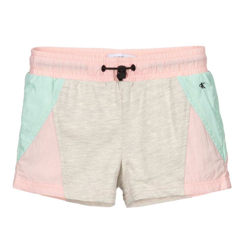 Calvin Klein Jeans-Pink Jersey & Silky Shorts | Childrensalon Outlet