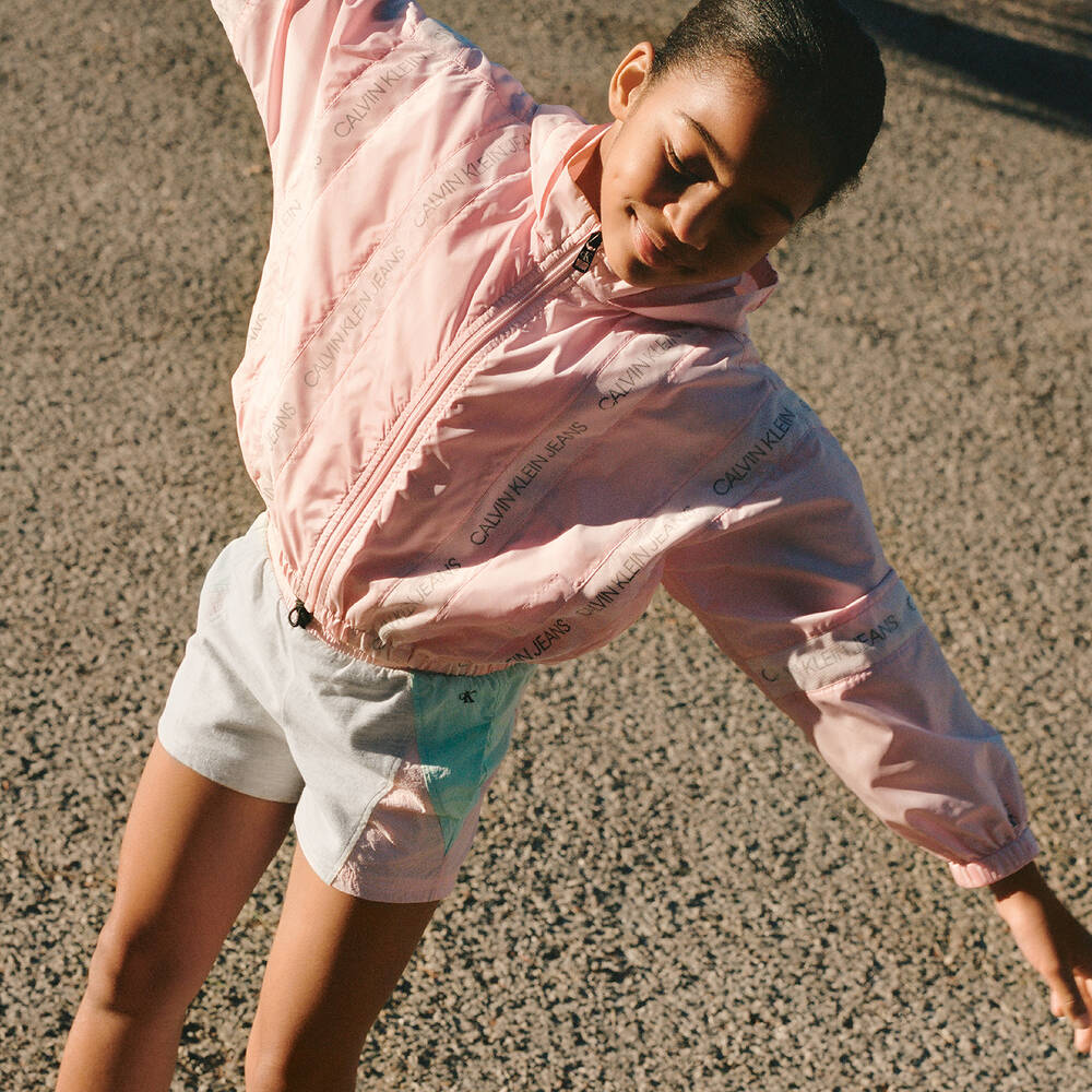 Calvin Klein Jeans-Pink Jersey & Silky Shorts | Childrensalon Outlet