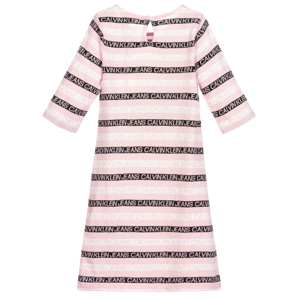 Calvin klein striped dress store