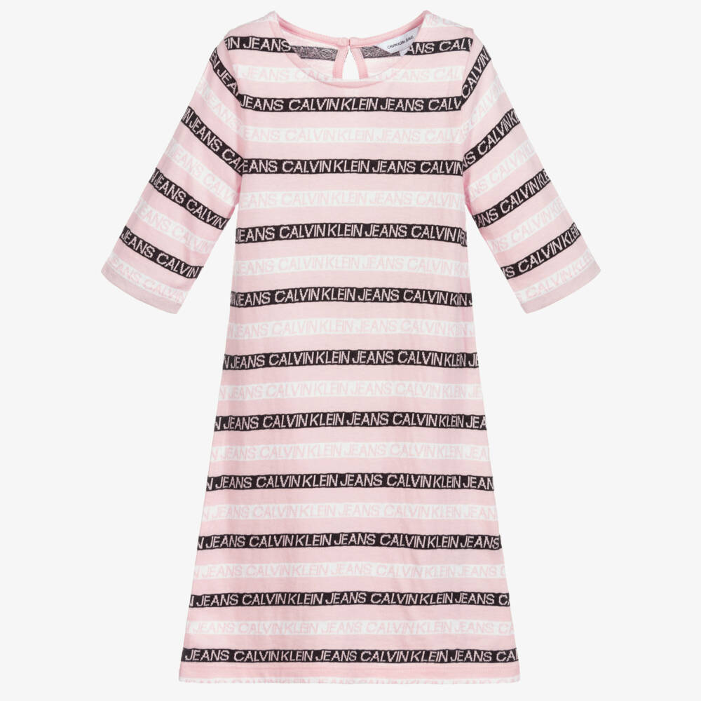 Calvin Klein Джинсы-Розовое платье в полоску | Childrensalon Outlet