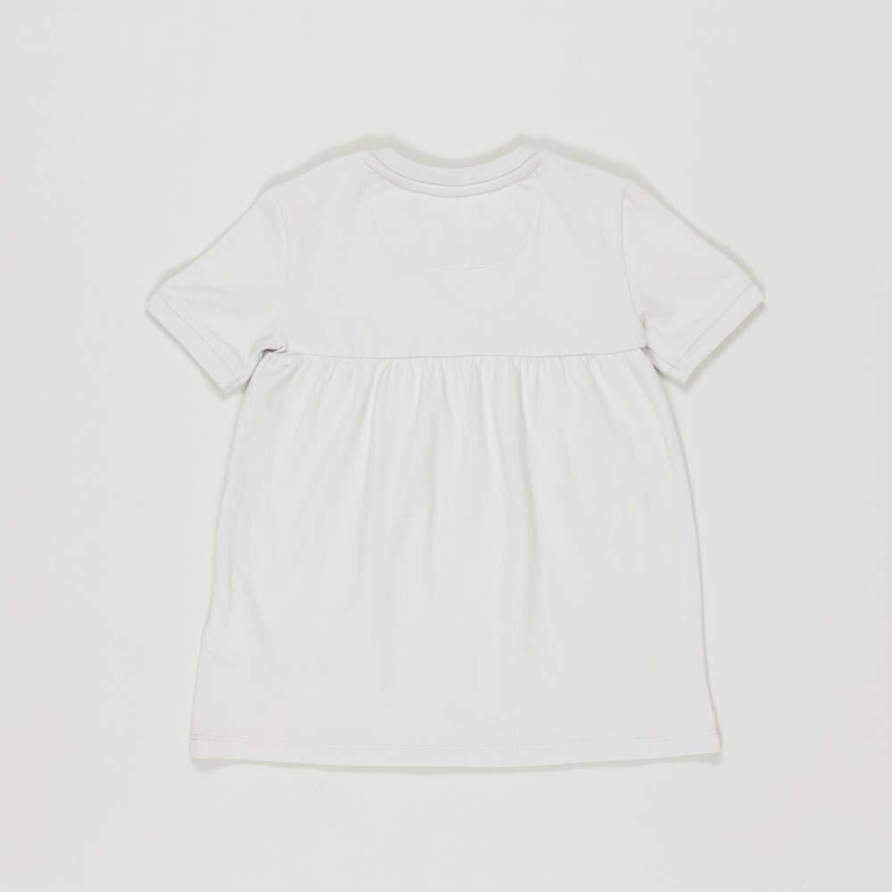 Calvin Klein-Preloved Girls Grey Cotton Logo Dress (3 years) | Childrensalon Outlet