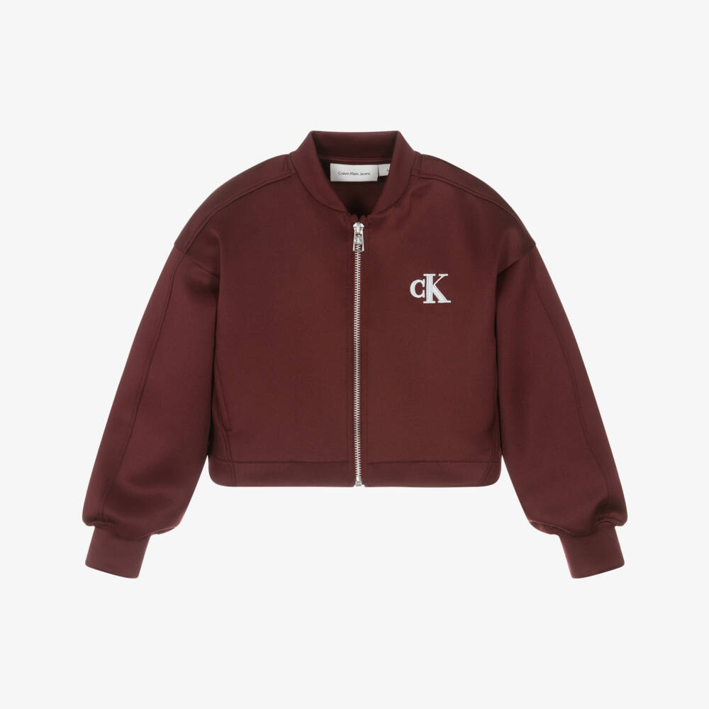 Calvin Klein-Red Zip Up Top | Childrensalon Outlet