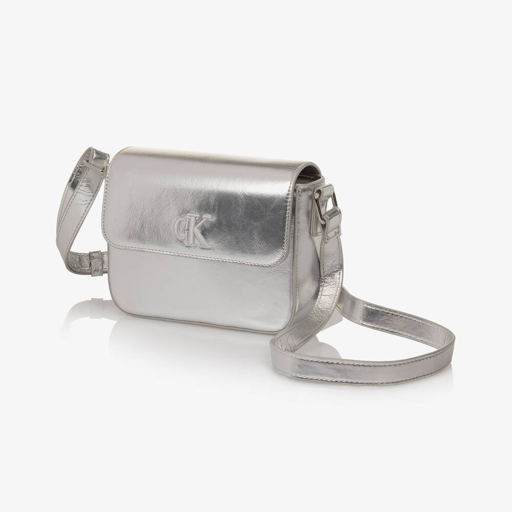 Calvin Klein-Silver Charm Girls Handbag Delight | Childrensalon Outlet