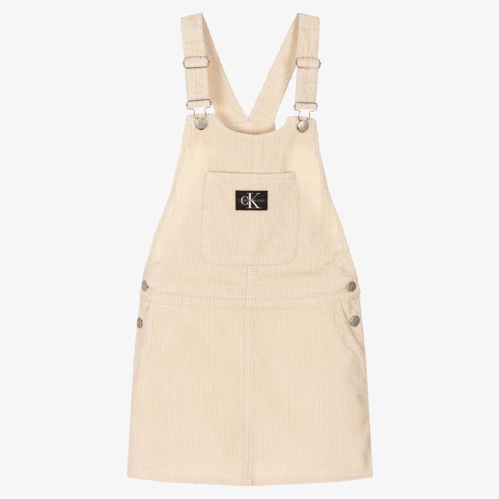 Calvin Klein Джинсы-Бежевое вельветовое платье для подростков | Childrensalon Outlet