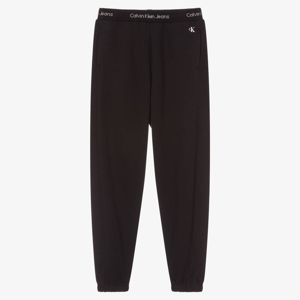 Calvin Klein - Jogging noir en coton pour ado | Childrensalon