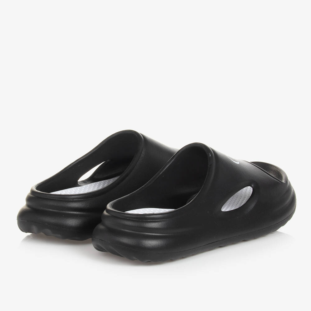 Calvin Klein-Teen Black Monogram Sliders | Childrensalon Outlet