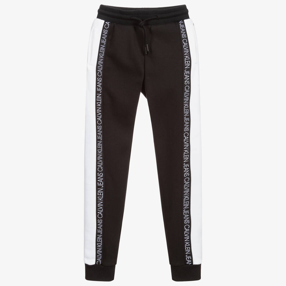 Calvin Klein Jeans - Teen Black & White Joggers | Childrensalon