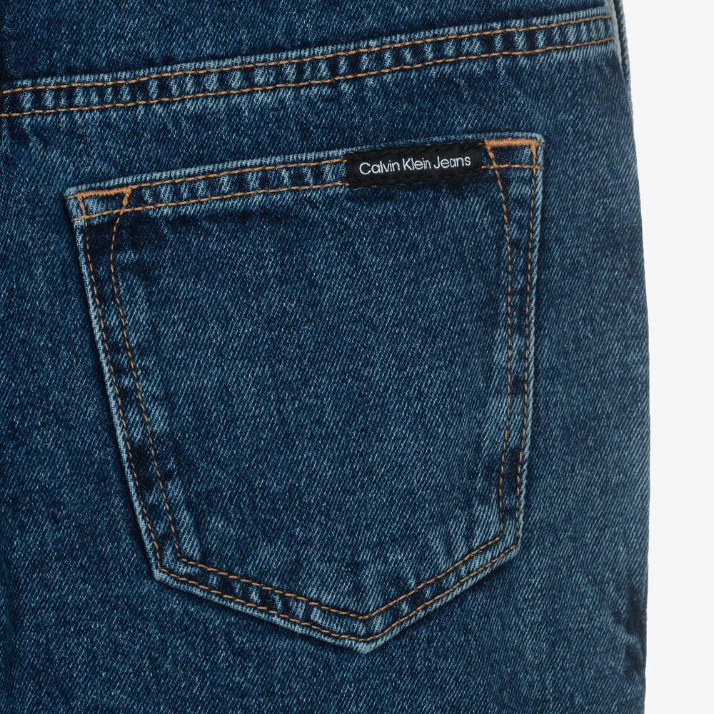 Calvin Klein Джинсы-Синий джинсовый полукомбинезон | Childrensalon Outlet