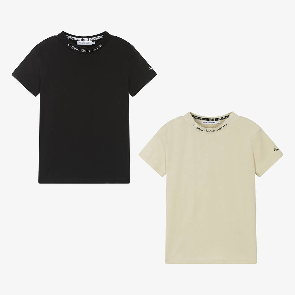 Calvin klein t shirt beige clearance