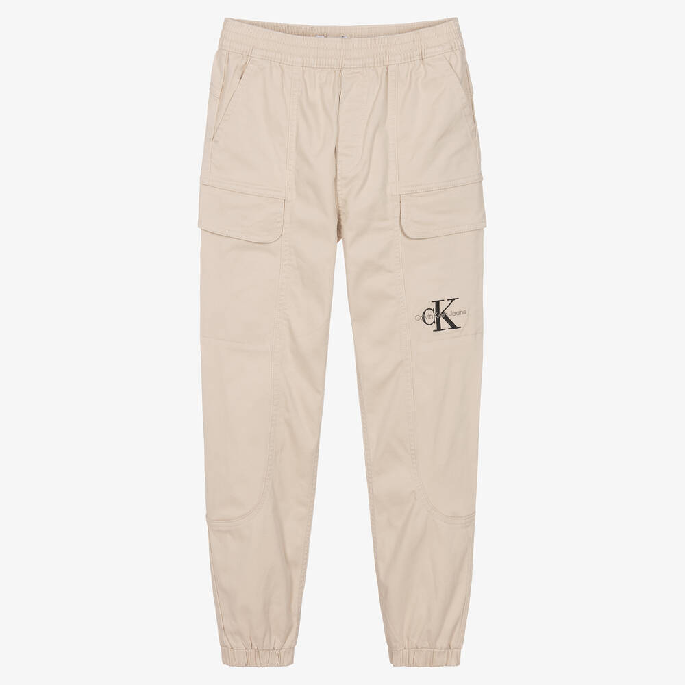 Calvin Klein - Beige Teen Baumwoll-Cargohose | Childrensalon