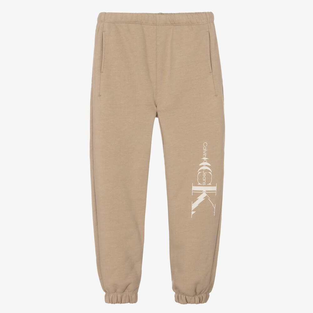 Calvin Klein Jeans - Beige Teen Jogginghose für Jungen | Childrensalon