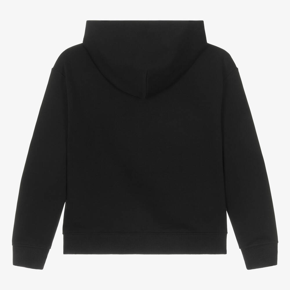 Calvin Klein-Teen Boys Black Cotton Hoodie | Childrensalon Outlet